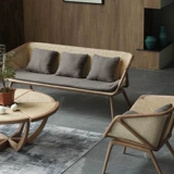 Дизайнерский ретро диван для отдыха из натурального дерева, популярно в интернете