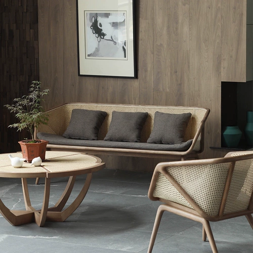 Дизайнерский ретро диван для отдыха из натурального дерева, популярно в интернете