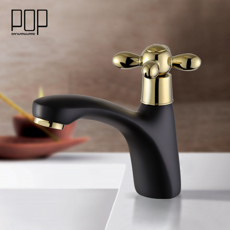 POP bathroom with copper paint single - facial pot faucet with cosmetic room single cold wash handwash face tap