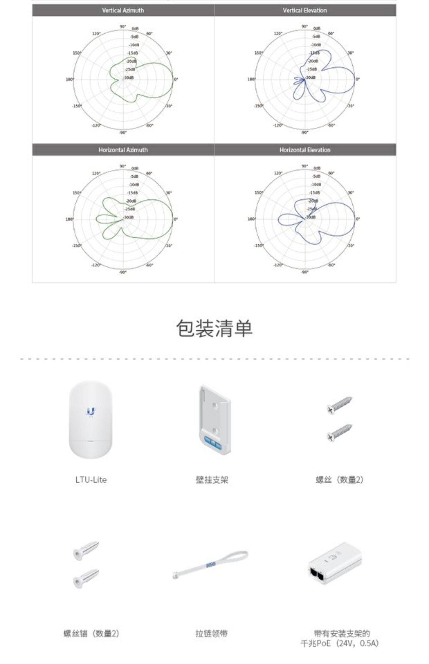 Сетевой мост ubnt无线网桥 ltu-lite 5ghz ptmp ltu接收端 高宽带传输