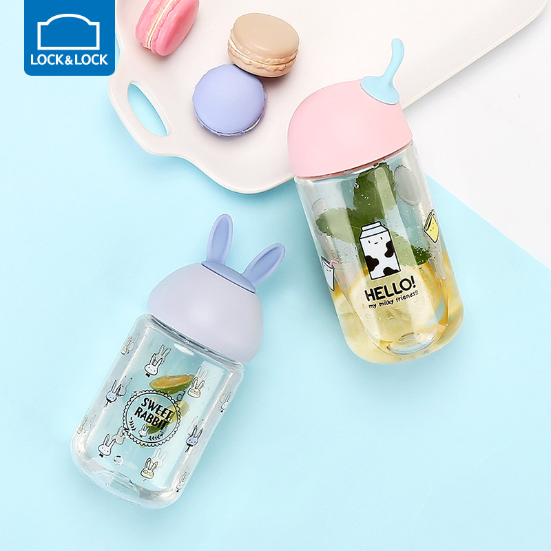 Music Buckle Music Buckle Children's Water Cup Tritan Material Cartoon Plastic Water Glasses Cute Creativity Soft Cute Teenage Girl Hearts Cup