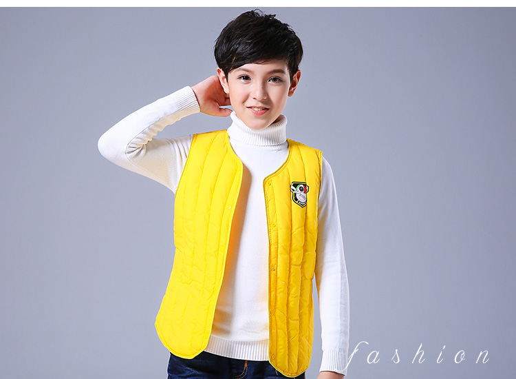 Áo mới cho trẻ em xuống áo cotton trong mùa đông và mùa đông áo vest mỏng bé trai và bé gái dày bên trong và bên ngoài mặc áo lót lót áo gile cho bé giá tốt