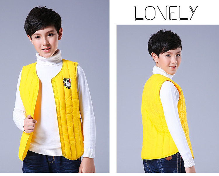 Áo mới cho trẻ em xuống áo cotton trong mùa đông và mùa đông áo vest mỏng bé trai và bé gái dày bên trong và bên ngoài mặc áo lót lót áo gile cho bé giá tốt