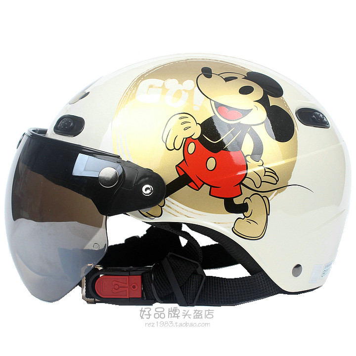 Taiwan EVO retro Gimmich White Electric Harley Motorcycle Helmet Safety Harley Sun Sun Sun