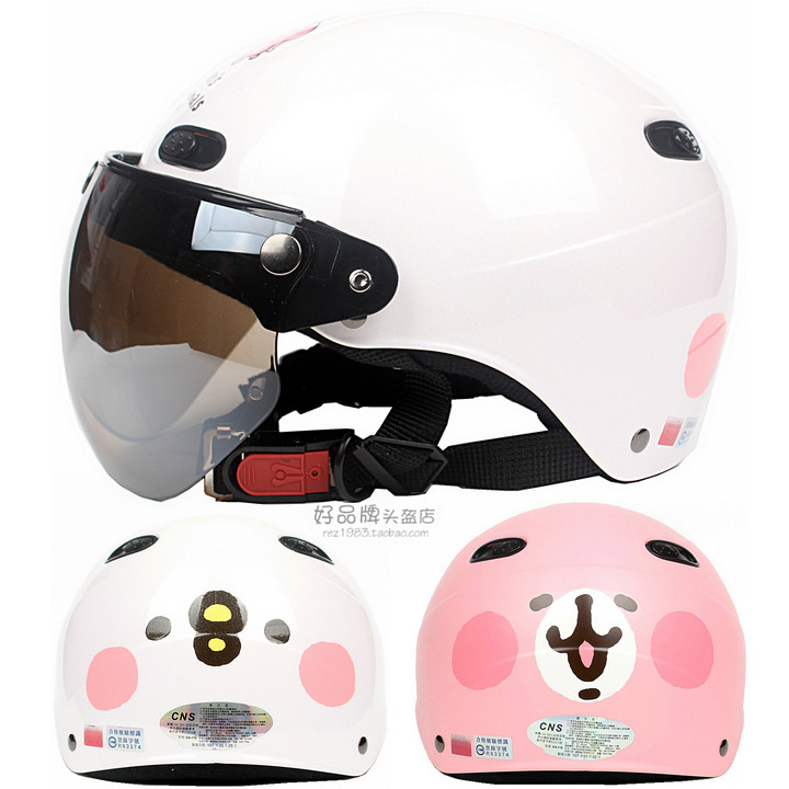 Taiwan EVO Kanahera white electric motorcycle helmet helmet for men and women sunscreen UV four summer