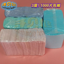 Dental household scarf Dental bib lace-up scarf 3-layer paper waterproof dental scarf scarf