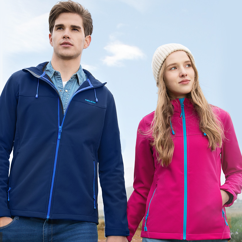 Rice Straw Man Outdoor Soft Shell Submachine Clothing Male Coat Windproof Suede Jacket Soft Shell Clothes Lady Gvet Soft Shell Submachine Clothes Man