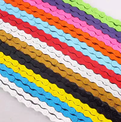 Dead flying chain color bicycle single speed chain performance car BMX chain magic buckle
