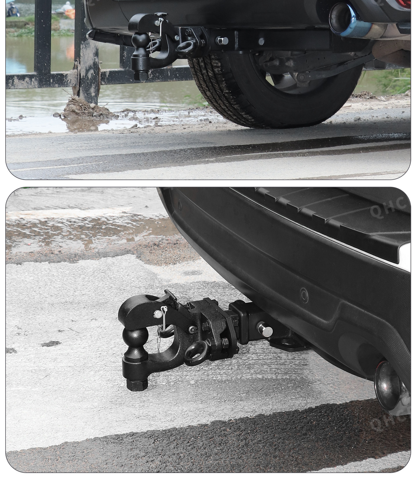 Тягово 适用于subaru 13-24 forester outback xv改装拖车杆rogue hook汽车牵引后拖钩