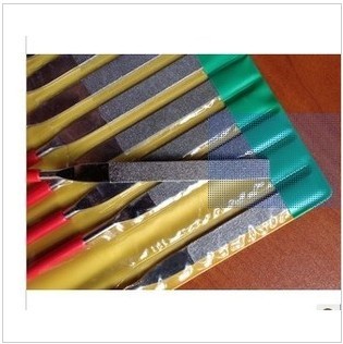 Fuyuan Tool Steel File Plant produces 3MM Diamond File File Red Plastic Handle Plastic Instrument Alloy File file