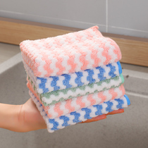 Dishwashing cloth thickened not stained with oil absorbent towel kitchen supplies lazy people oil cleaning table housework cleaning rags