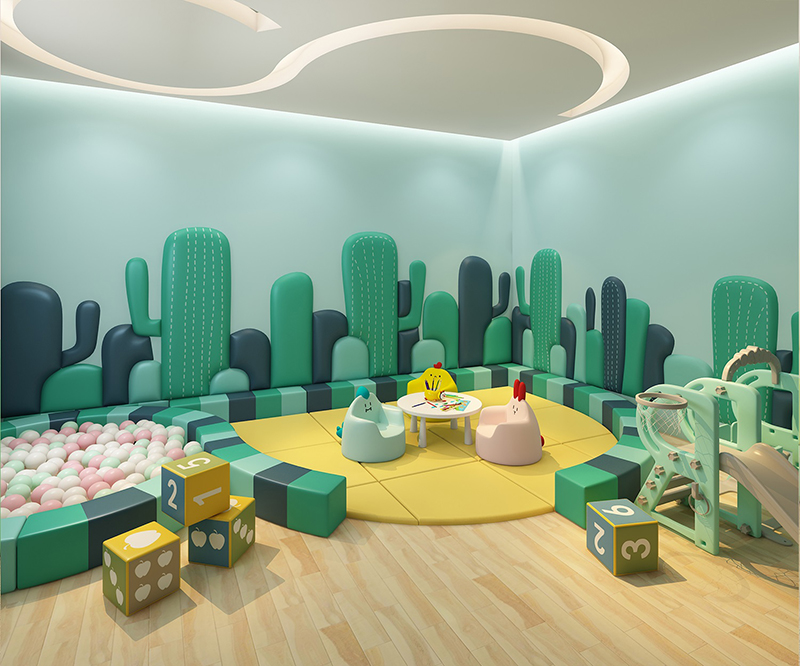 Early Education Kindergarten Soft Bag Wall Patch Thickening Customizable Children's Cartoon Composition Anticollision Wall Sticker Anticollision Solid Background Wall