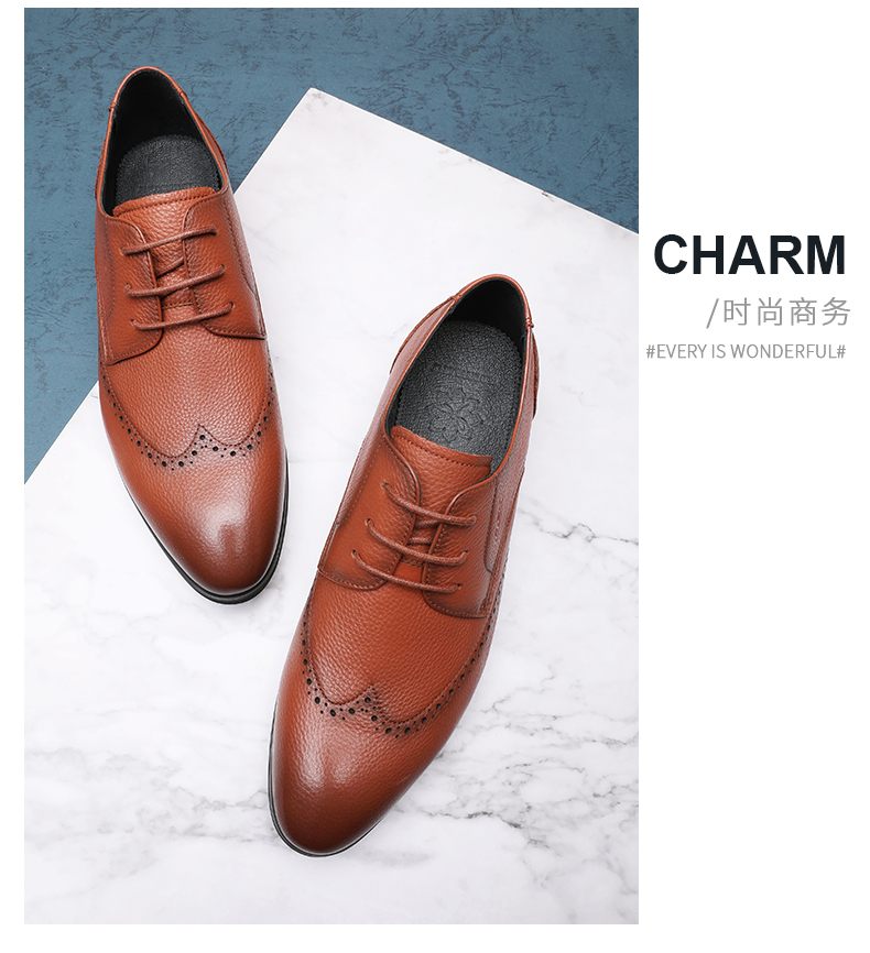 Giày da lộn màu đỏ 2019 mùa xuân mới kinh doanh giày công sở thấp giày để giúp giày giày cưới Giày Brock - Giày thấp giày the thao nam nike