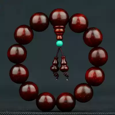 Indian small leaf red sandalwood old material full of Venus 2 0*12 beads hand string