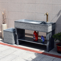 Marble Laundry Pool With Washboard Yard Stone Wash Vegetable Pool Balcony Whole Stone Sink Home Integrated Kill table