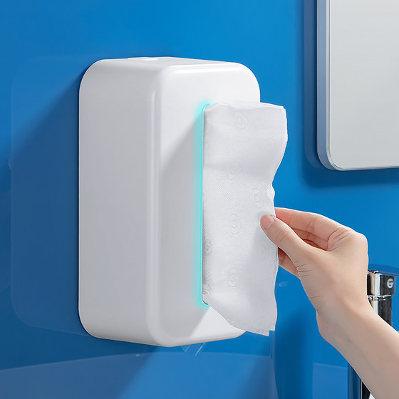 洗脸巾收纳盒壁挂洗面巾面巾纸挂架擦脸巾一次性洁面巾置物架