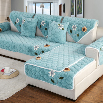 Plush sofa cushion Nordic modern minimalist sofa cover European non-slip sofa cushion cushion sofa towel customized
