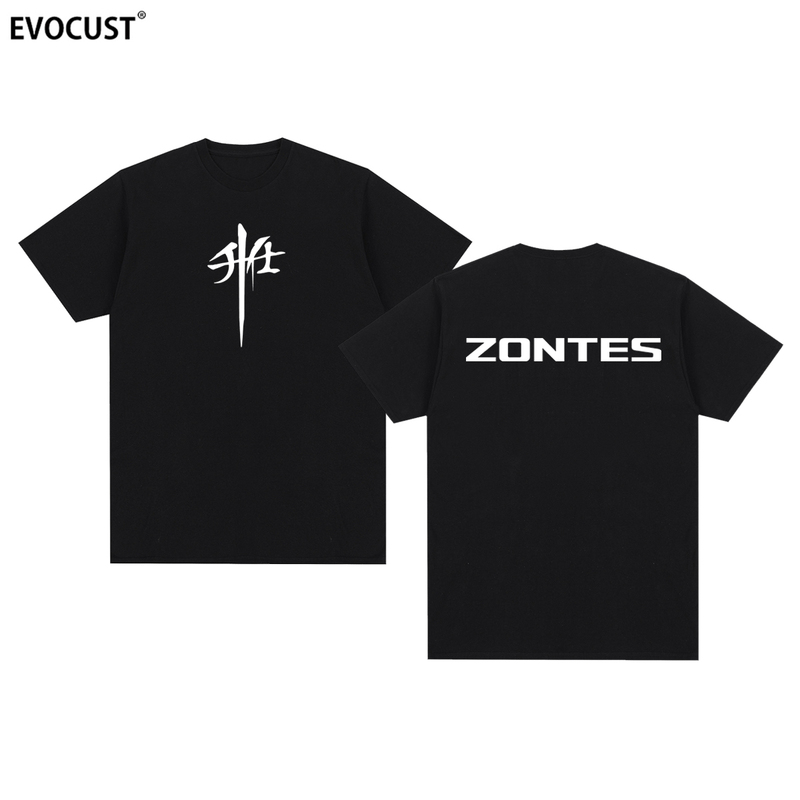 Zontes G125 Motorcycle Heavy-Duty Large-Displacement Street Letter Short-Sleeve T-Shirt for Men and Women Zontes G125 Motorcycle Heavy-Duty Large-Displacement Street Letter Short-Sleeve T-Shirt for Men and Women