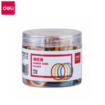 Del 3219 color rubber ring 2 boxes rubber band latex ring 50g box office supplies stationery