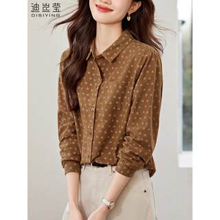 Pure Cotton Shirt for Women 2025 New Spring and Autumn Floral Long-Sleeve Vintage Artistic Style Loose Shirt Outerwear Top