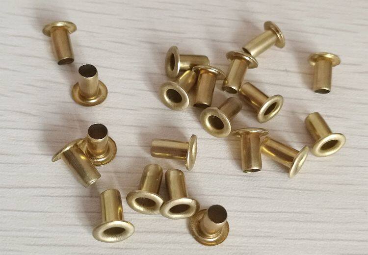 Copper chicken eye button chicken eye rivets hollow copper rivets hole rivets air eye button 3X4 5 6 7 8 10 12