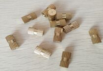 B type blind hole single pass copper inlay Copper embedded copper knurled mother M8X10 12 15 16 20X10 3