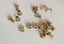 Copper corneal buckle Corneal rivet Hollow copper rivet through hole rivet Air eye buckle single tube M2X3 4 5 6 8