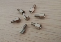 Imperial tooth copper nickel plated stud Hexagonal copper column 3X5 5 6 7 8 10 12 13 Imperial tooth nut