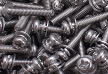 Nickel three combination round head cross with flat pad with pad screw pan head machine tooth stud bolt PM3X5 6--20