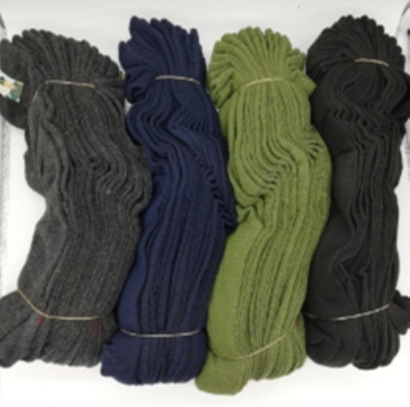 Double black socks resistant dirty polyester socks wear resistant work and wear old socks male socks four seasons cheap