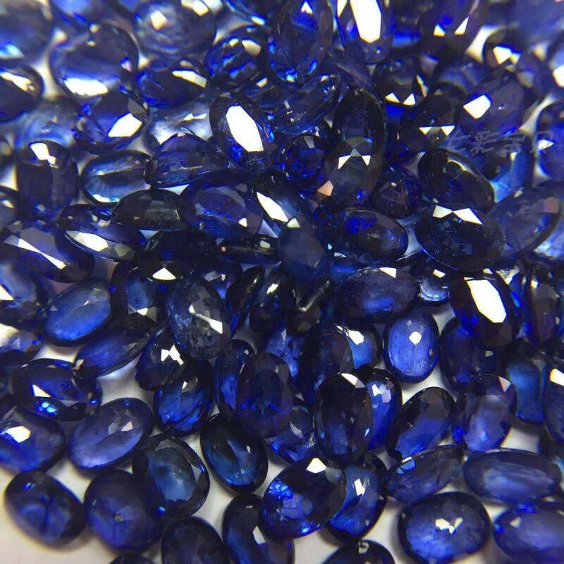 New diffusion treated sapphire A02BB-7 9 Obvious cobweb effect Appraiser study specimen