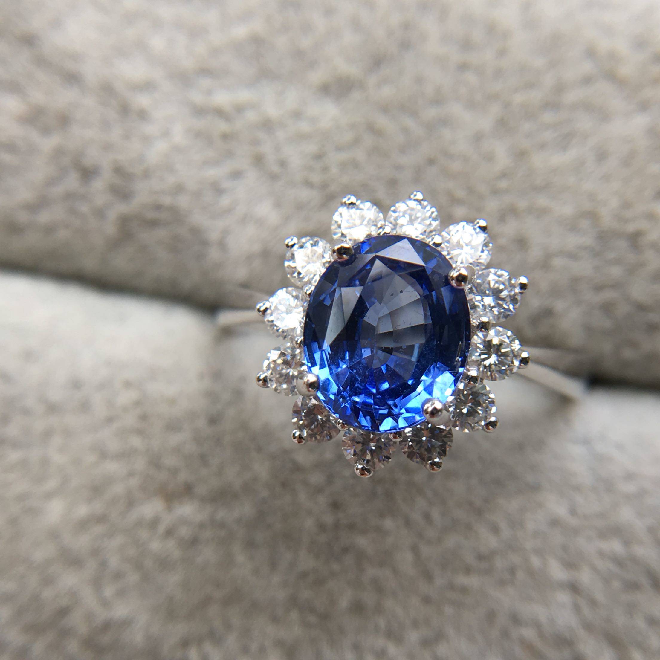 Natural 18k Gold Sapphire Ring cp130101 