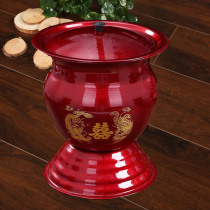 Wedding spittoon wedding child barrel home old toilet enameled children toilet happy word portable night pot with lid