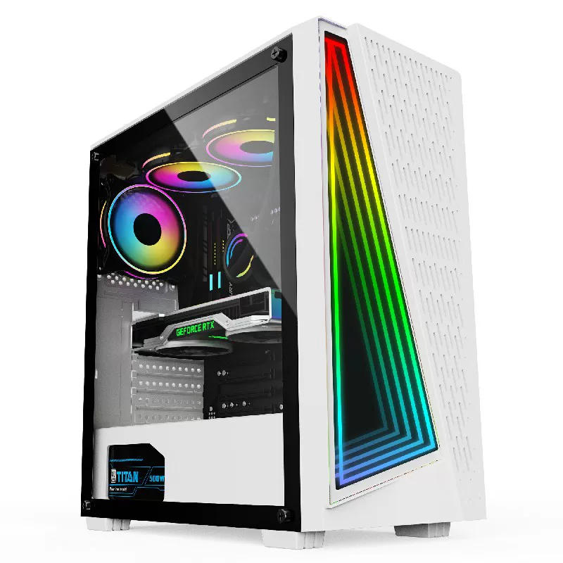 Корпус компьютера Infinite Space X3 настольный стеклянный сRGB боковая прозрачная стенка широкий корпус ATX