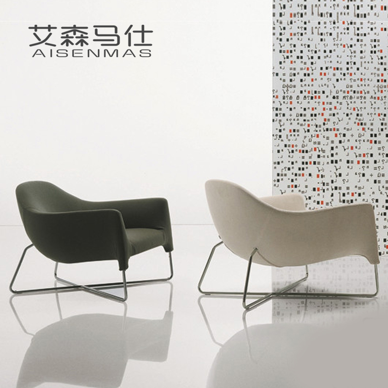 Fiberglass furniture CHAIR designer lounge chair modern classic sofa chair stainless steel recliner