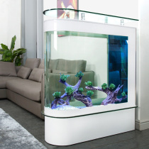 Bullet fish tank Living room Floor-to-ceiling household small medium-sized large ecological glass screen fish tank aquarium
