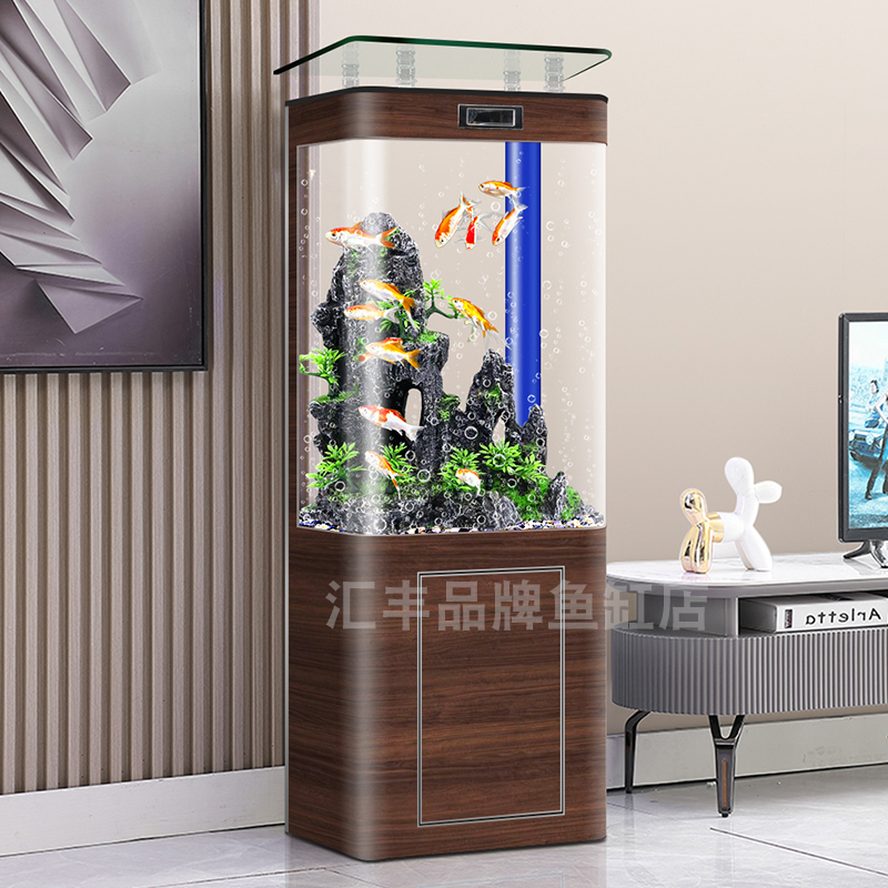 Fish Tank for Living Room 2026 New Model Floor-Standing Home Use No Water Change Self-Circulating Glass Aquarium Large Fish Tank Bottom Filtration Fish Tank for Living Room 2026 New Model Floor-Standing Home Use No Water Change Self-Circulating Glass Aquarium Large Fish Tank Bottom Filtration