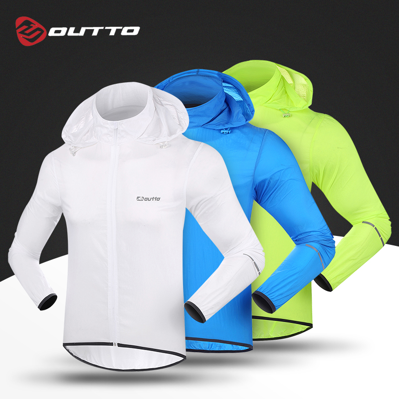 Aotuo skin clothing outdoor sports thin rain-proof cycling clothing men's anti-splashing breathable riding windbreaker