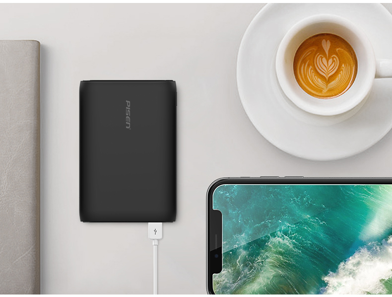 Pinsheng type-c sạc 10000 mAh dễ dàng sạc 5C Apple chính hãng chuyên dụng giao diện nhập kép USB sạc nhanh nhỏ gọn di động vivo điện thoại di động Android đường phố điện thoại di động 2A