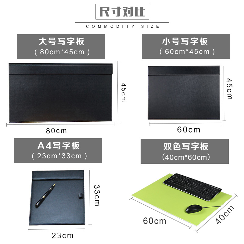 Writing Computer Desk Mat Oversized Mouse Pad Leather Custom