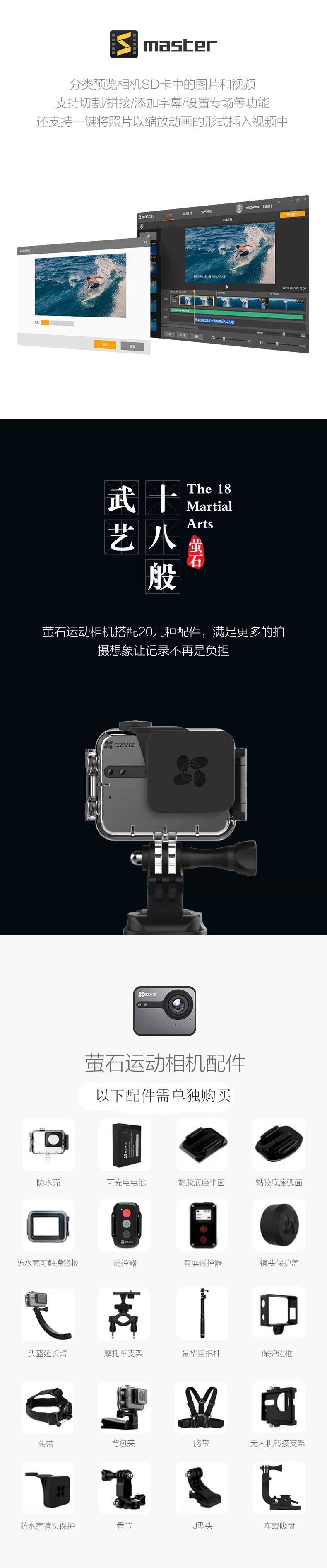 Camera thể thao Fluorite S1C HD Camera kỹ thuật số lái xe Camera chống nước