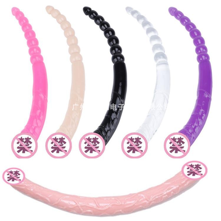 Extra-long Large Number of Twin Heads Toy Dragon Lady Vestibule G Point Self-Solver Emulation Anal Seacinth Labead Adult Sex