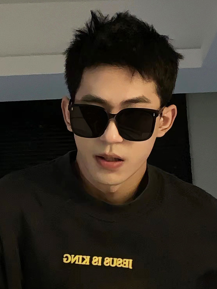 Gm New Style Sunglasses for Men, Large Frame, Big Face, Slimming, Cool and Handsome, Polarized, Uv Protection, Sunglasses for Women, Trendy, Prescription Glasses