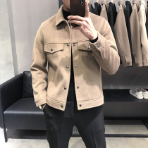How about Mao jacket mens autumn and winter thickening the Korean version of the trend to fix the short-style blouses and blouses and the mens clothing