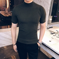 Зеленый, короткий рукав