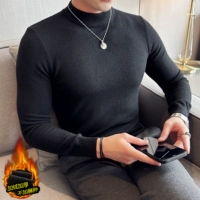 Черный воротник плюс бархат