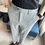 Летние тонкие трендовые штаны для отдыха, костюм, изысканный стиль, облегающий крой, в корейском стиле