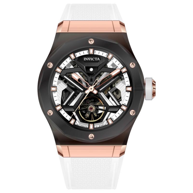 Overseas Purchasing Agent for Invicta Men's Watches, European and American Style Watches with Skeleton Movement, 60m Waterproof Rubber Strap