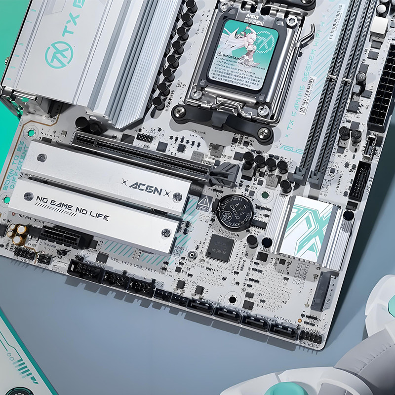 Amd Ryzen R7 7800X3D/R7 9800X3D Version U Set with Asus B650/X670Rog Snow Edition Motherboard U Set