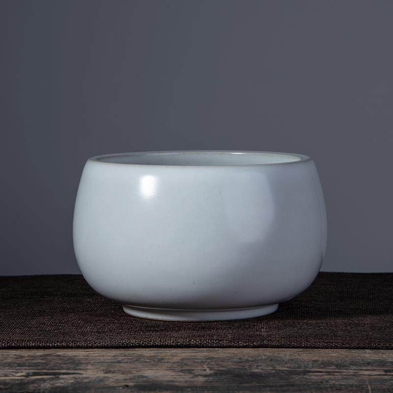 Tea washing bowl Ruyao large ceramic washing cup Washing utensils Tea set accessories Tea ceremony zero with household pen washing